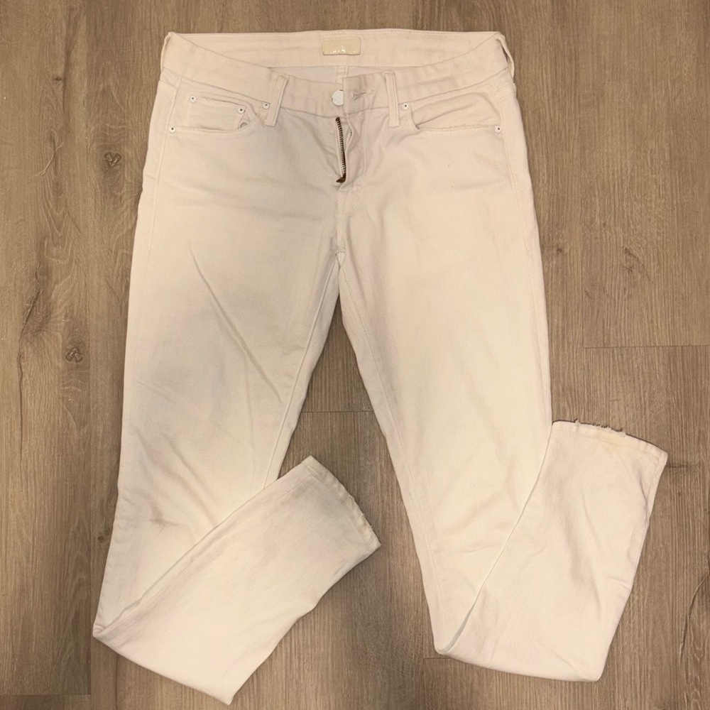MOTHER Women's Cream Jeans